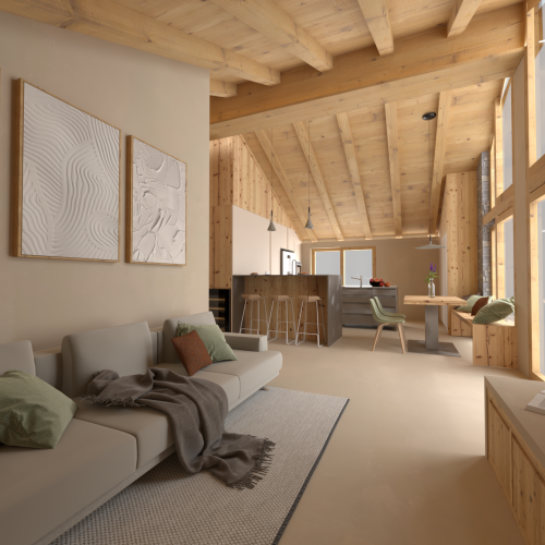BEARprogetti render nuova realizzazione Livigno