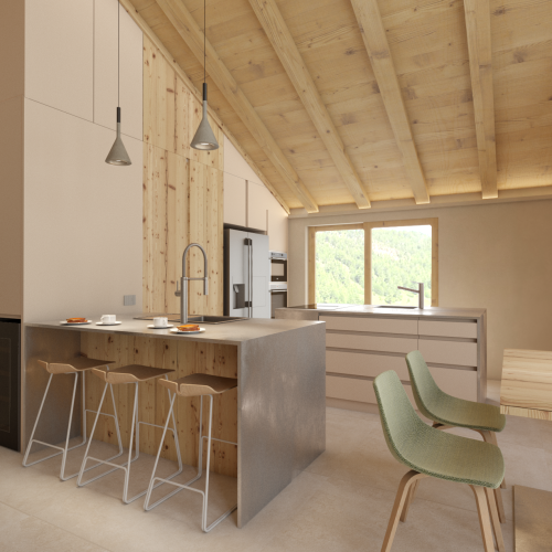 BEARprogetti render nuova realizzazione Livigno