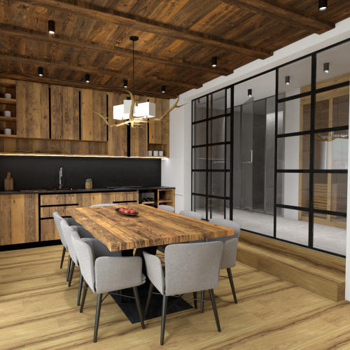 BEARprogetti render nuovo appartamento Livigno